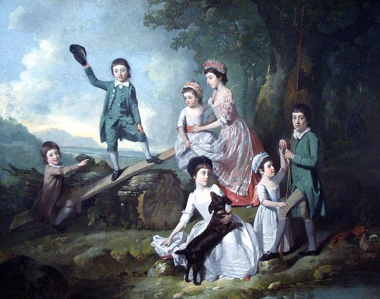 Johann Zoffany The Lavie Children oil painting picture